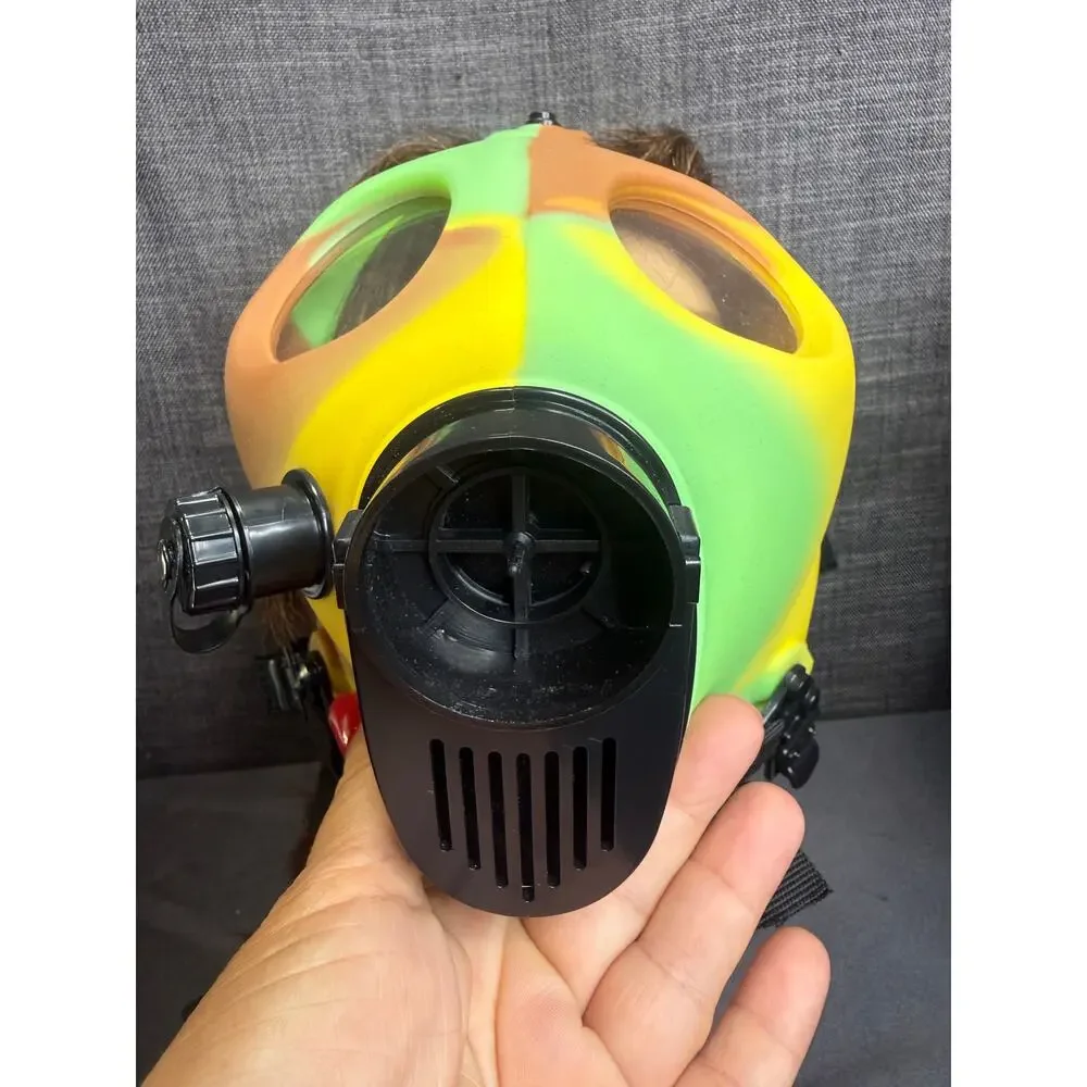Rasta Gas Mask Novelty Costume Colorful Rubber Cosplay Festival Prop Halloween